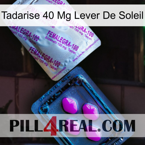 Tadarise 40 Mg Sunrise 37
